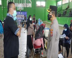 Kapolres Lebak Tinjau Pelaksanaan Vaks