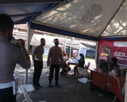 Kapolres Serang Kota Tinjau Gerai Vaks