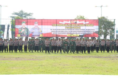 APEL TNI POLRI DEMAK JATENG SIAP HADAP