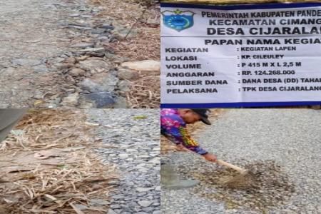 Diduga Proyek Kegiatan Lapen Di Desa C