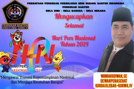 UCAPAN SELAMAT HARI PERS NASIONAL 