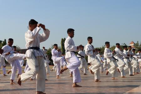 KEMAMPUAN POLRES DEMAK GELAR UJIAN BEL