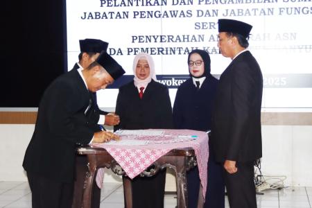 PJ Bupati Banyumas Lantik 25 Pejabat S