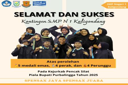 Prestasi Gemilang SMP Negeri 1 Kaligondang