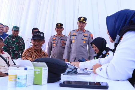 Polres Ngawi Gelar Bakti Kesehatan Gra
